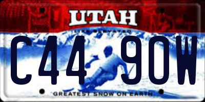 UT license plate C449OW
