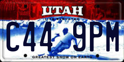 UT license plate C449PM