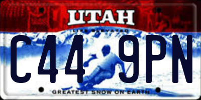 UT license plate C449PN