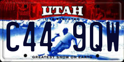 UT license plate C449QW