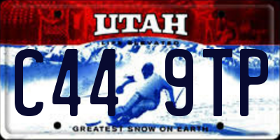 UT license plate C449TP