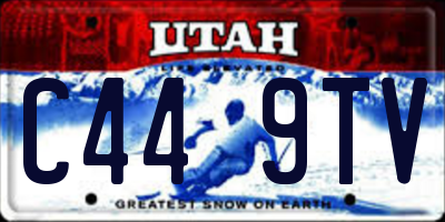 UT license plate C449TV