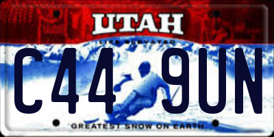 UT license plate C449UN