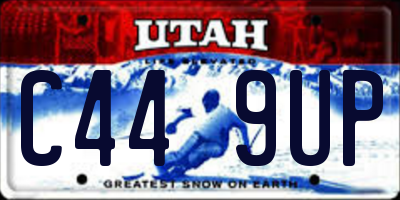 UT license plate C449UP