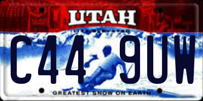 UT license plate C449UW