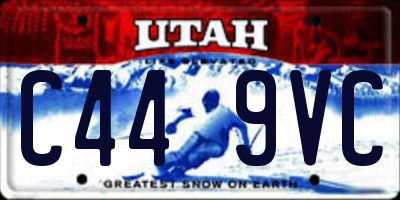 UT license plate C449VC