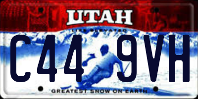 UT license plate C449VH