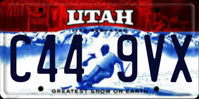 UT license plate C449VX