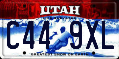 UT license plate C449XL