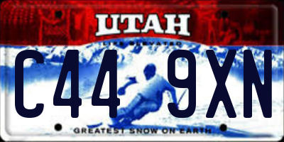 UT license plate C449XN