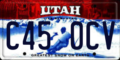 UT license plate C450CV