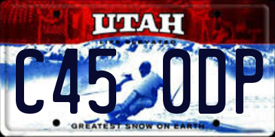 UT license plate C450DP