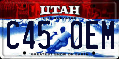 UT license plate C450EM