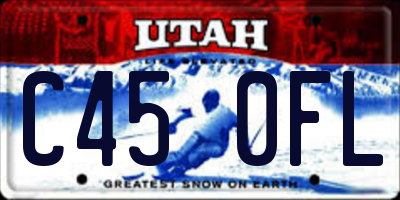 UT license plate C450FL
