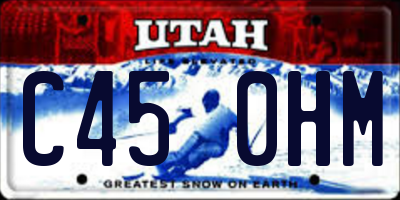 UT license plate C450HM