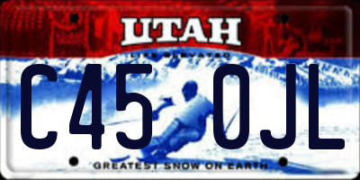 UT license plate C450JL
