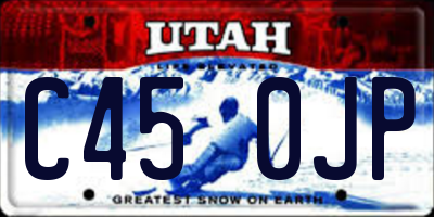UT license plate C450JP