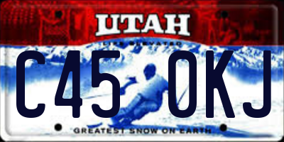 UT license plate C450KJ