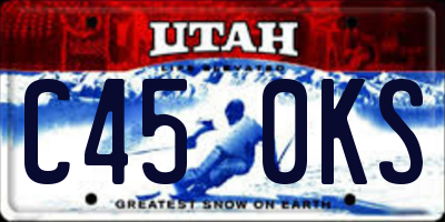 UT license plate C450KS