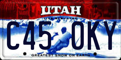 UT license plate C450KY