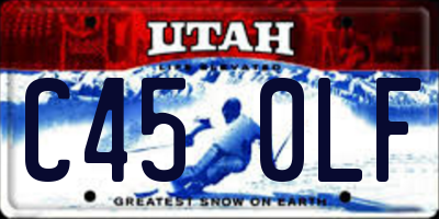 UT license plate C450LF
