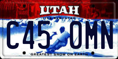 UT license plate C450MN