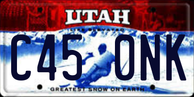 UT license plate C450NK