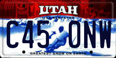 UT license plate C450NW