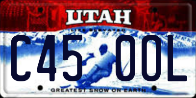 UT license plate C450OL