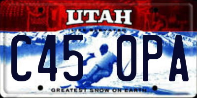UT license plate C450PA