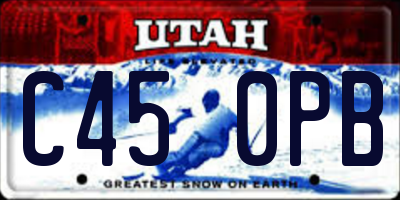 UT license plate C450PB