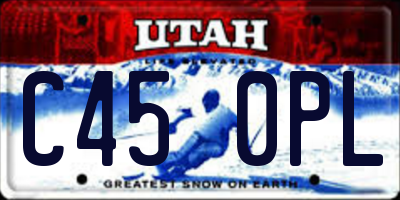 UT license plate C450PL