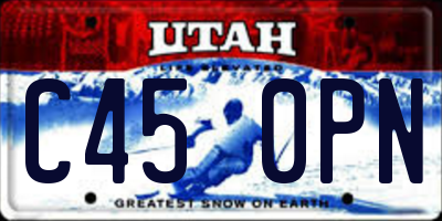 UT license plate C450PN
