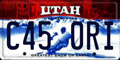 UT license plate C450RI