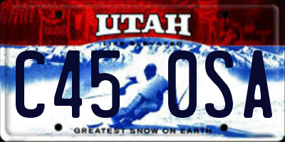 UT license plate C450SA