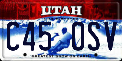 UT license plate C450SV