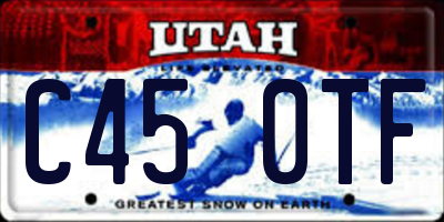 UT license plate C450TF
