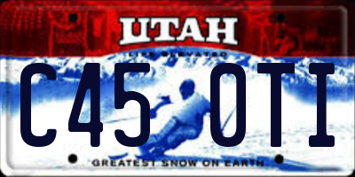 UT license plate C450TI