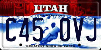 UT license plate C450VJ