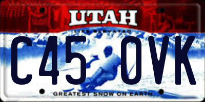 UT license plate C450VK