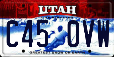 UT license plate C450VW