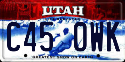 UT license plate C450WK