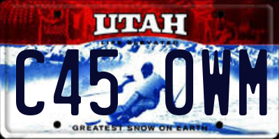 UT license plate C450WM