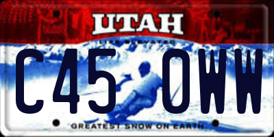 UT license plate C450WW