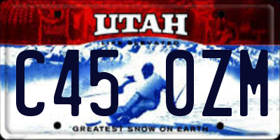 UT license plate C450ZM