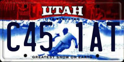 UT license plate C451AT