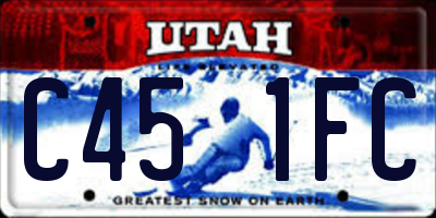 UT license plate C451FC