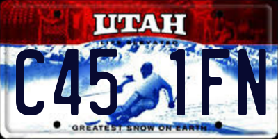 UT license plate C451FN