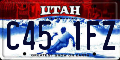 UT license plate C451FZ