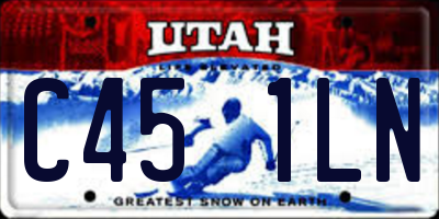 UT license plate C451LN